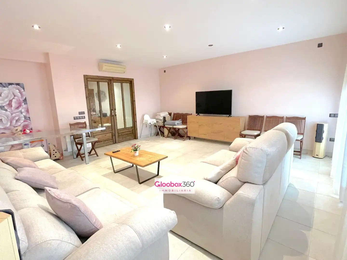 Sala d'estar de Casa o xalet en venda en Riudoms amb Aire condicionat, Calefacció i Terrassa