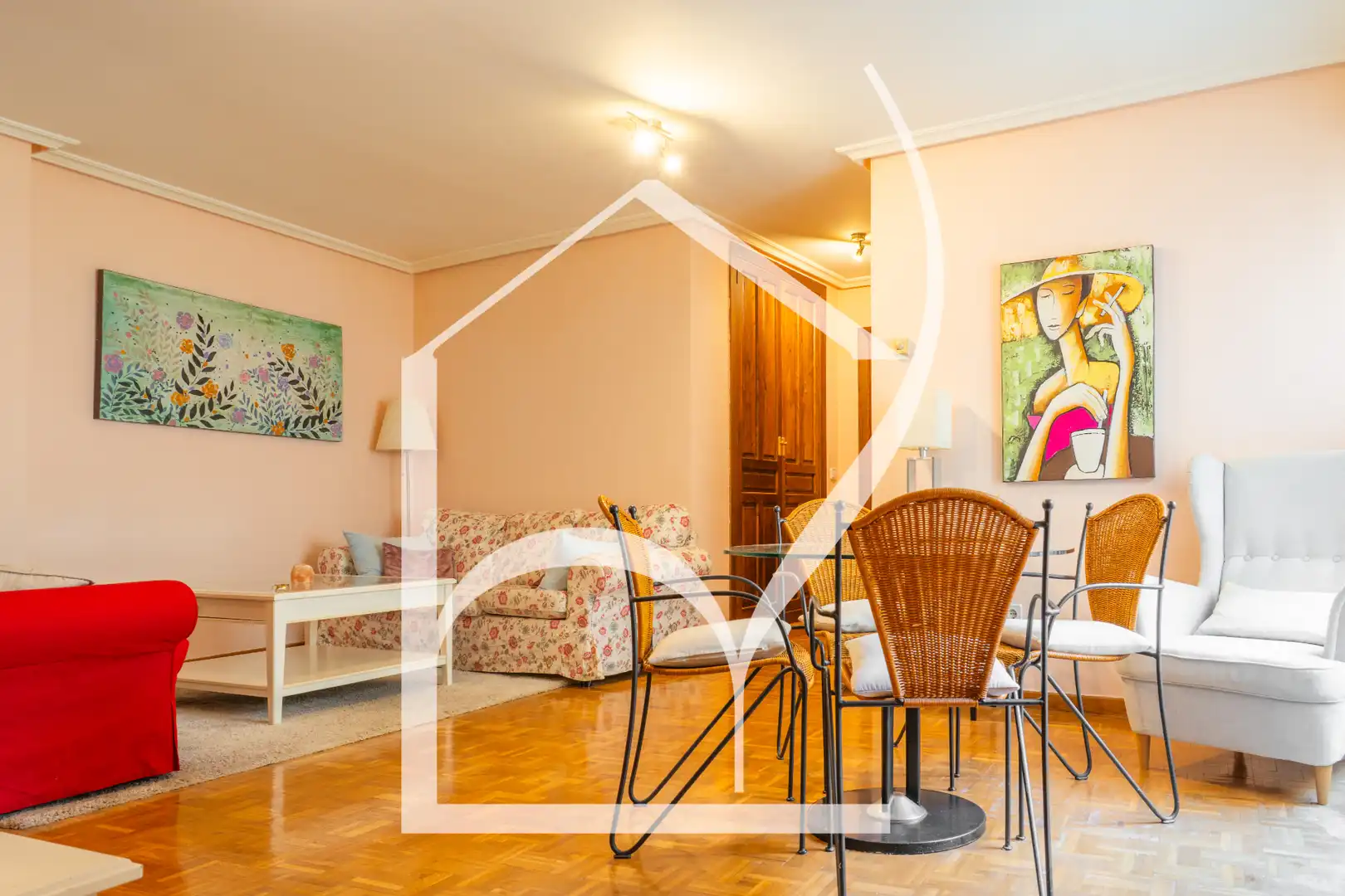 Wohnzimmer von Wohnung zum Verkauf in Salamanca mit Heizung und Möbliert