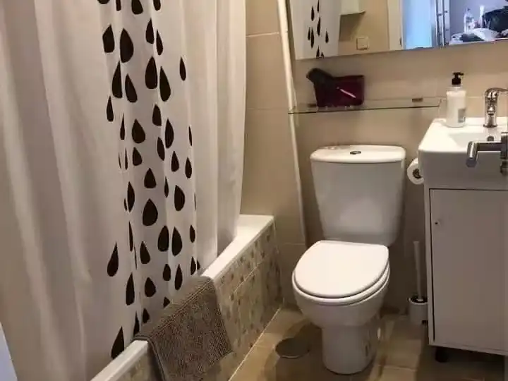 Bany de Apartament de lloguer en Vera amb Aire condicionat, Terrassa i Moblat