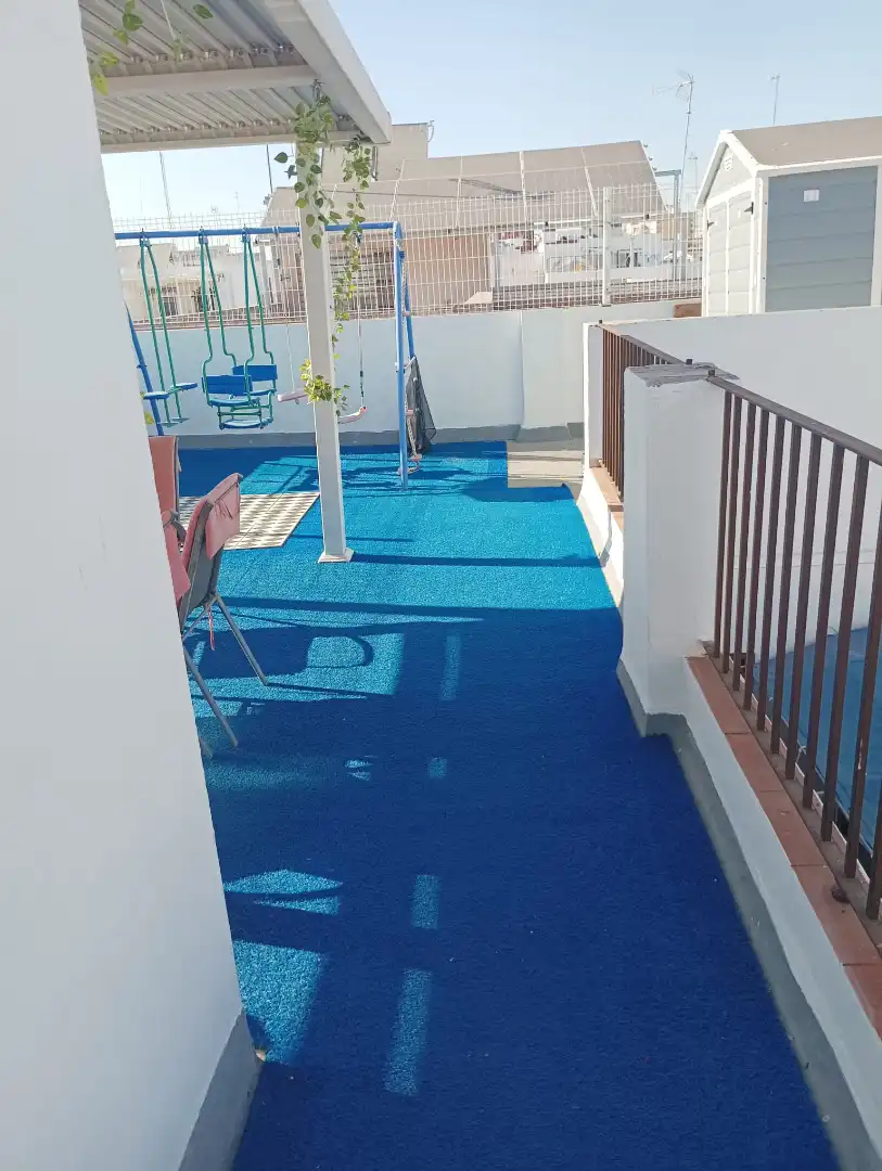 Terrace of Houses for sale in Sevilla  with Air Conditioner, Private garden and Parquet flooring