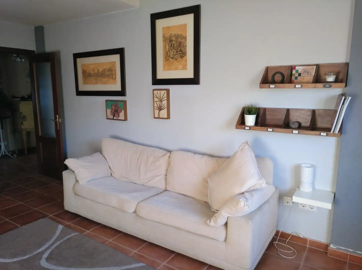 Sala de estar de Casa adosada en venta en Sanlúcar de Barrameda con Amueblado