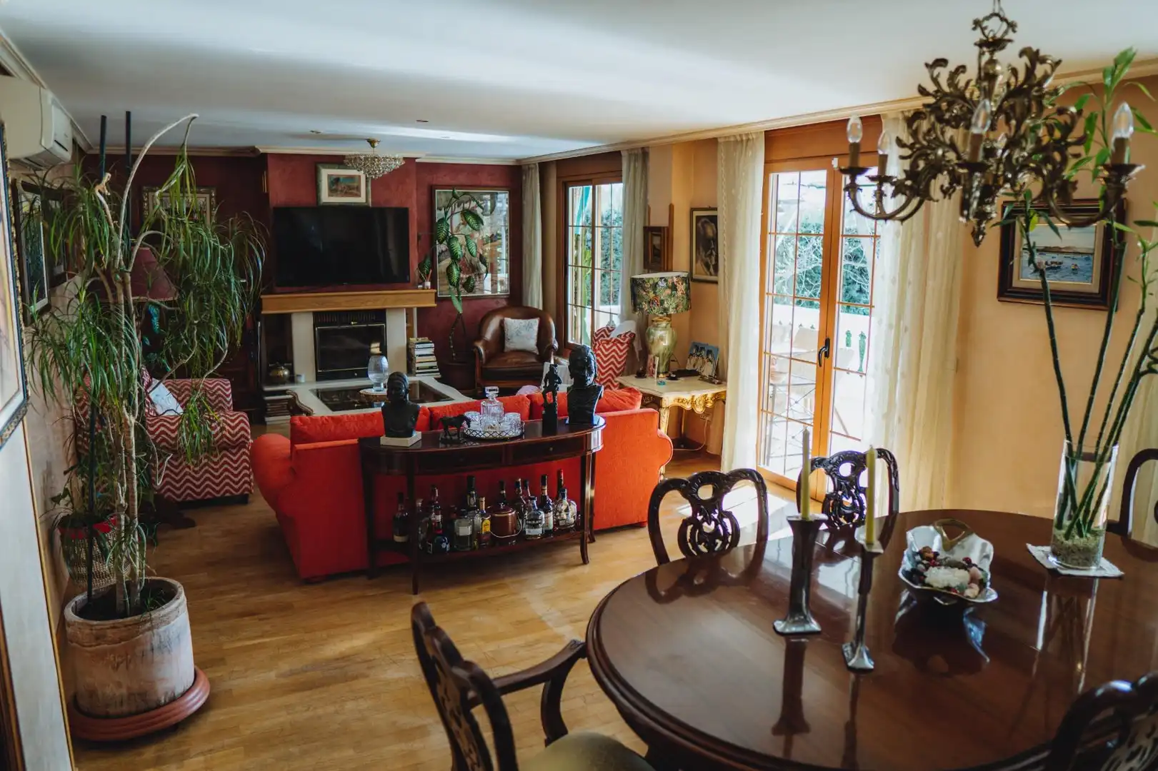 Sala de estar de Casa o chalet en venta en Rivas-Vaciamadrid con Aire acondicionado, Calefacción y Jardín privado