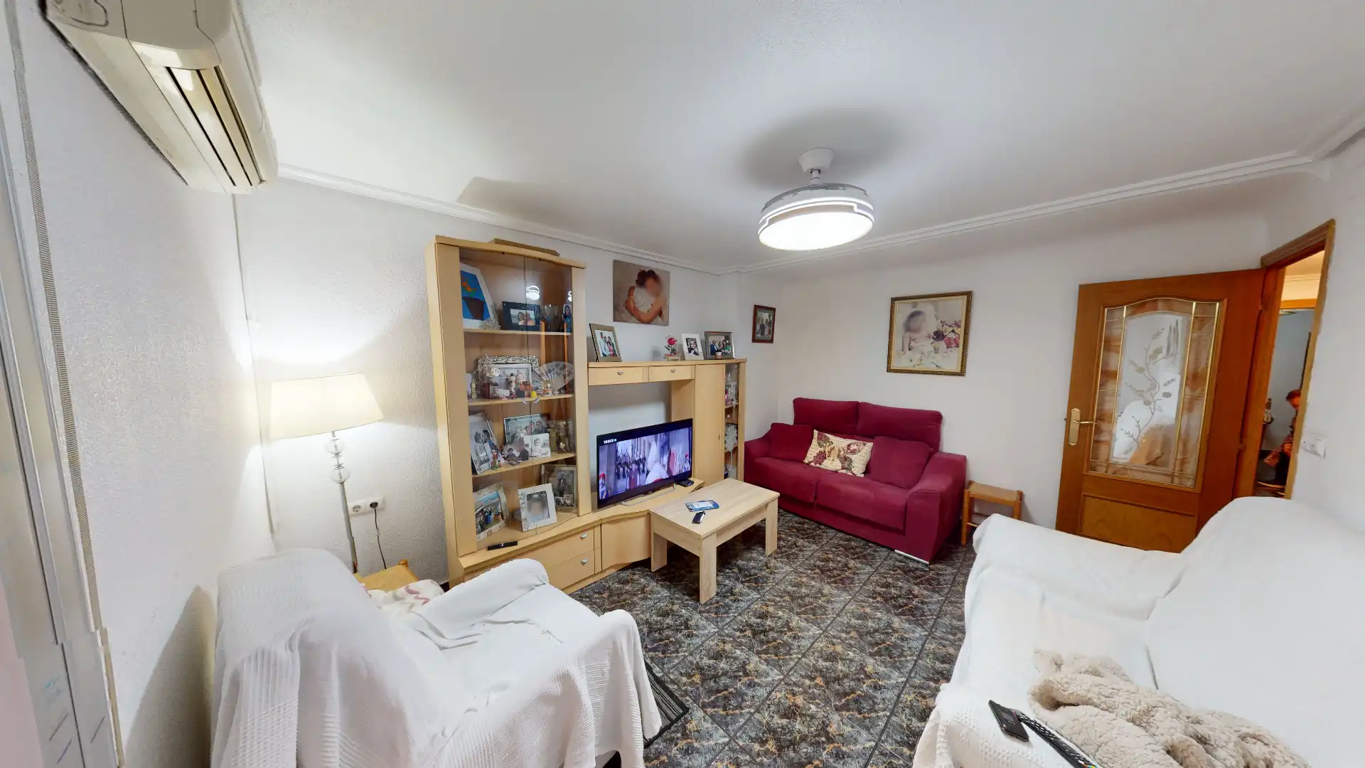 Living room of Flat for sale in Elche / Elx  with Air Conditioner and Furnished