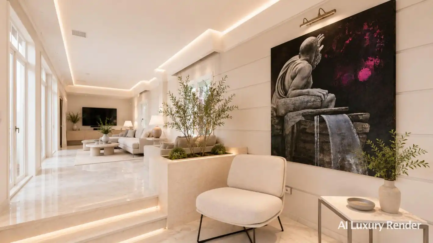 Sala d'estar de Casa o xalet en venda en Marbella amb Calefacció, Jardí privat i Terrassa