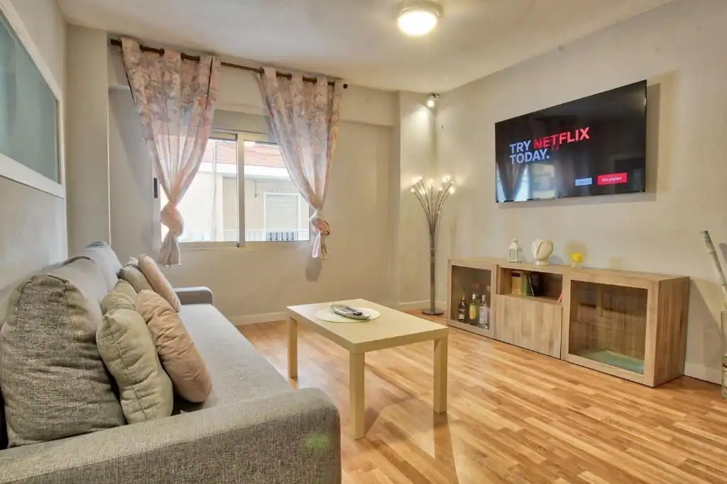 Wohnzimmer von Wohnung zur Miete in Murcia mit Klimaanlage und Möbliert