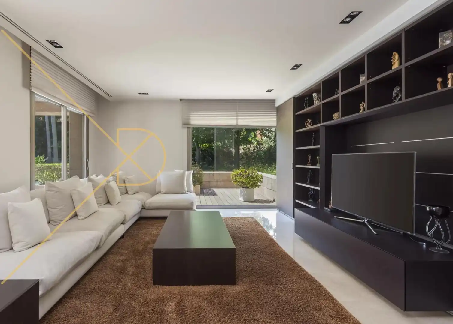 Sala d'estar de Casa o xalet en venda en Barcelona amb Terrassa