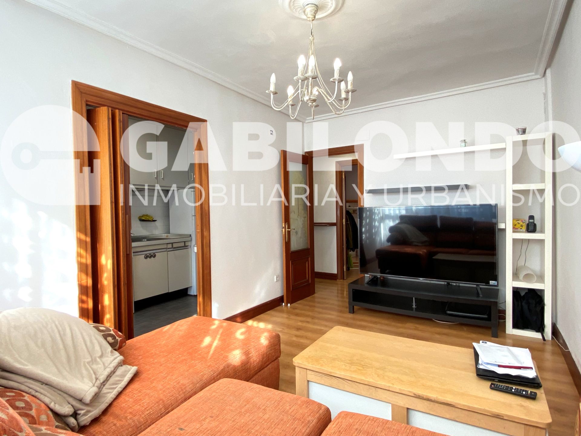 Living room of Flat for sale in Mendaro  with Heating, Storage room and Furnished