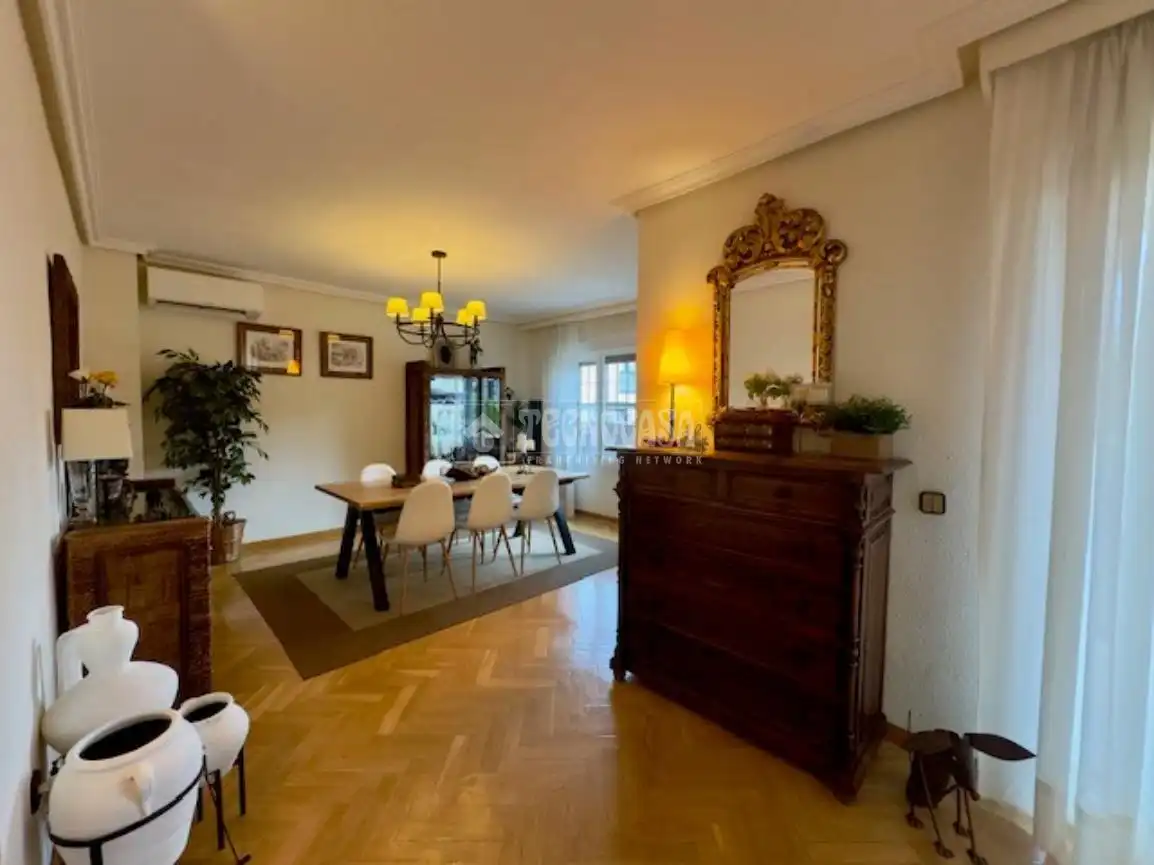 Dining room of Detached homes for sale in Las Rozas de Madrid  with Air Conditioner, Heating and Private garden