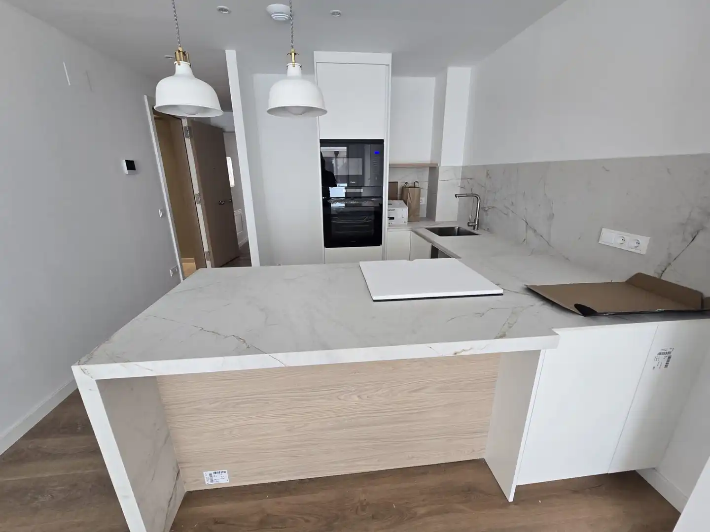 Kitchen of Flat for rent in Calella  with Air Conditioner, Heating and Oven