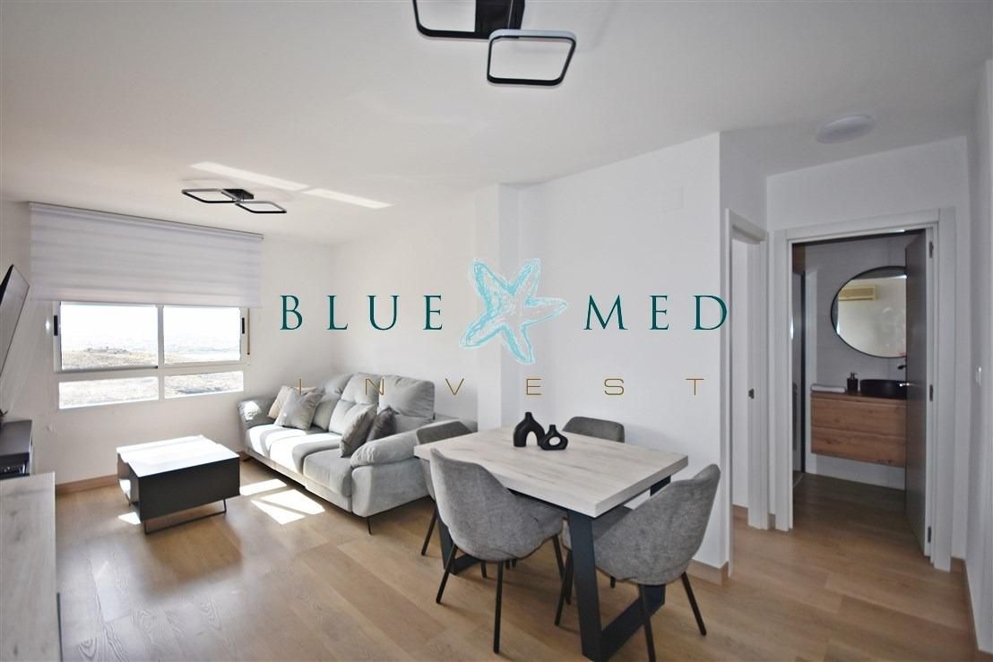 Sala d'estar de Apartament en venda en Mazarrón amb Aire condicionat, Calefacció i Terrassa