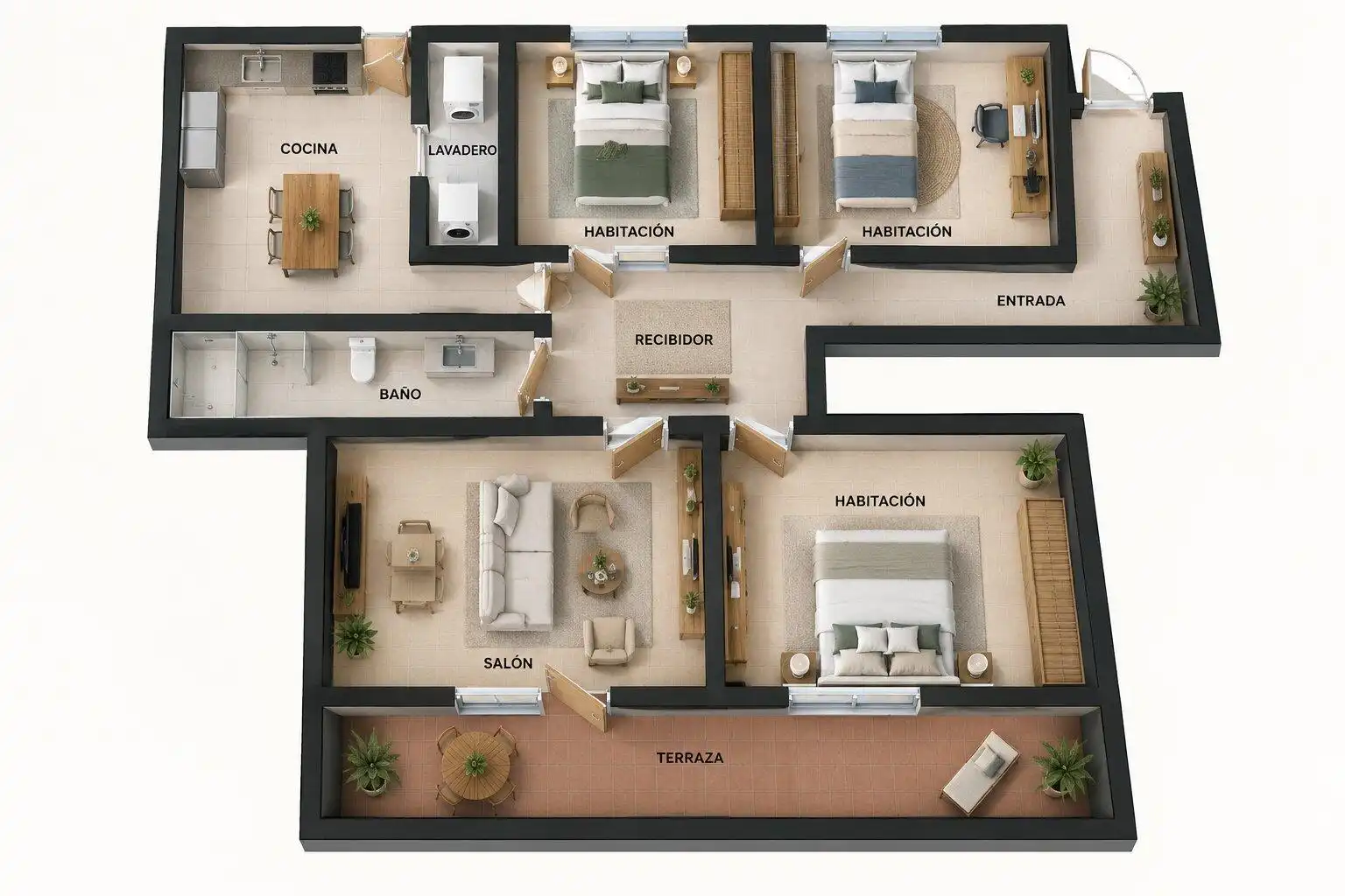 Wohnung mit Terrasse zum Verkauf in BONANOVA DE LA, imagen 26