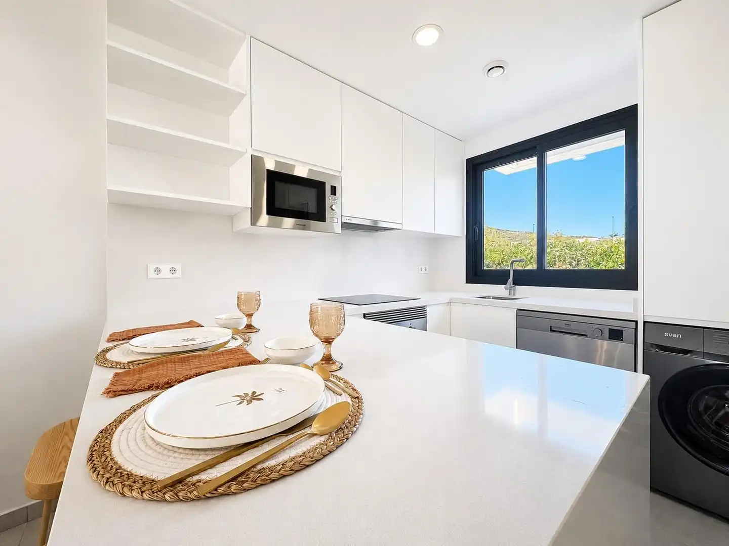 Cocina de Casa adosada en venta en Murcia con Aire acondicionado, Calefacción y Jardín privado