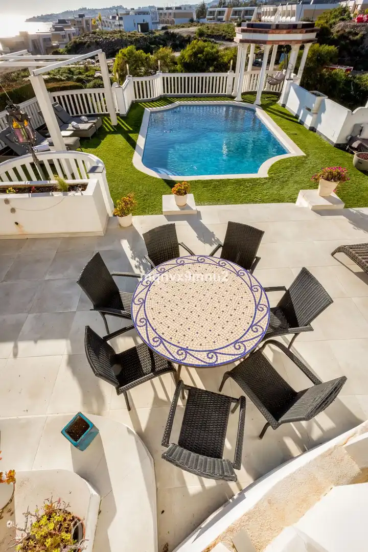 Terraza de Casa o chalet en venta en Mijas con Aire acondicionado, Calefacción y Jardín privado