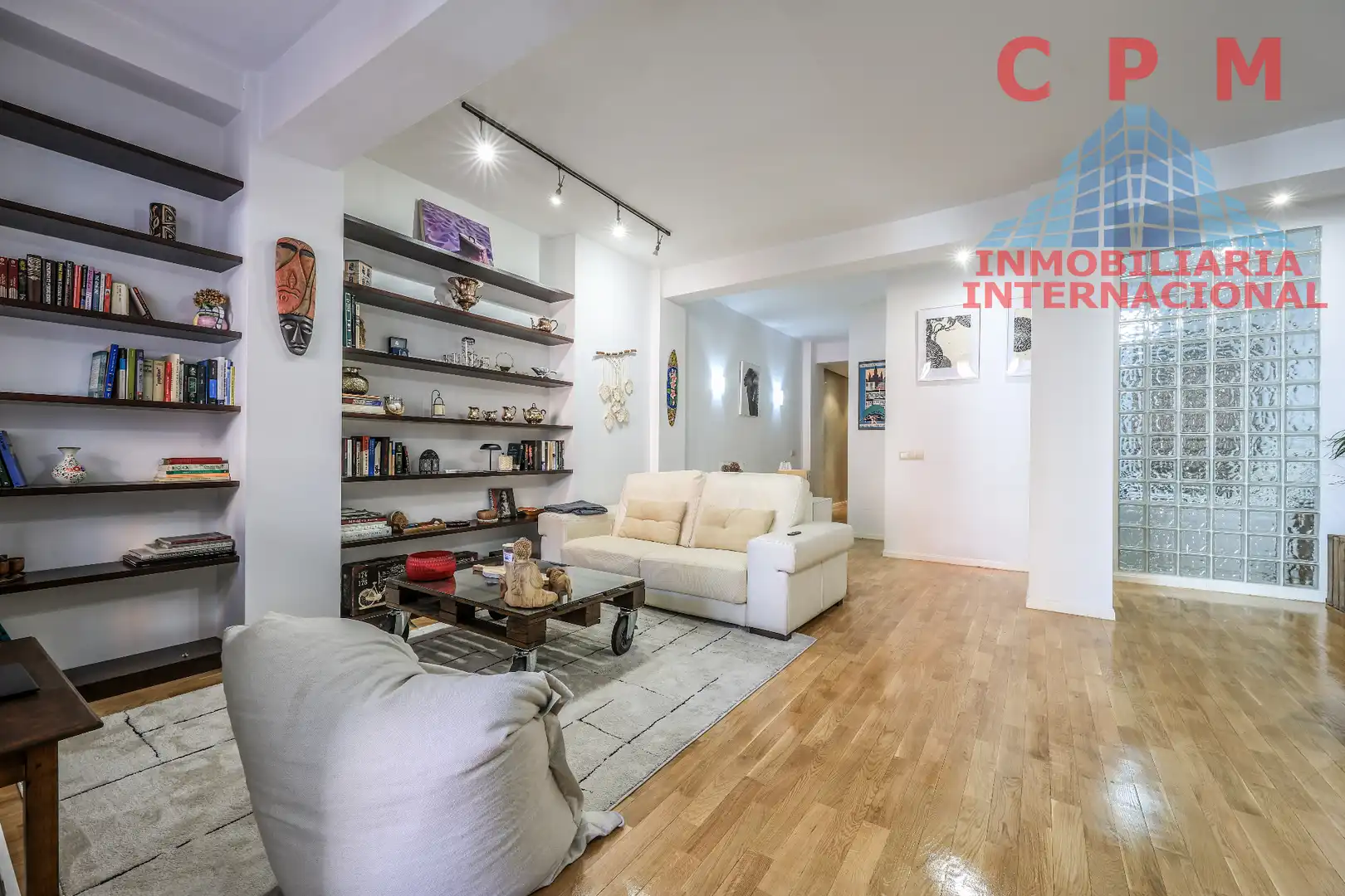 Wohnzimmer von Wohnung zur Miete in Madrid mit Klimaanlage, Heizung und Parkett