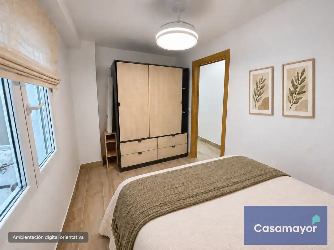Bedroom of Flat for rent in Alicante / Alacant  with Air Conditioner, Heating and Terrace