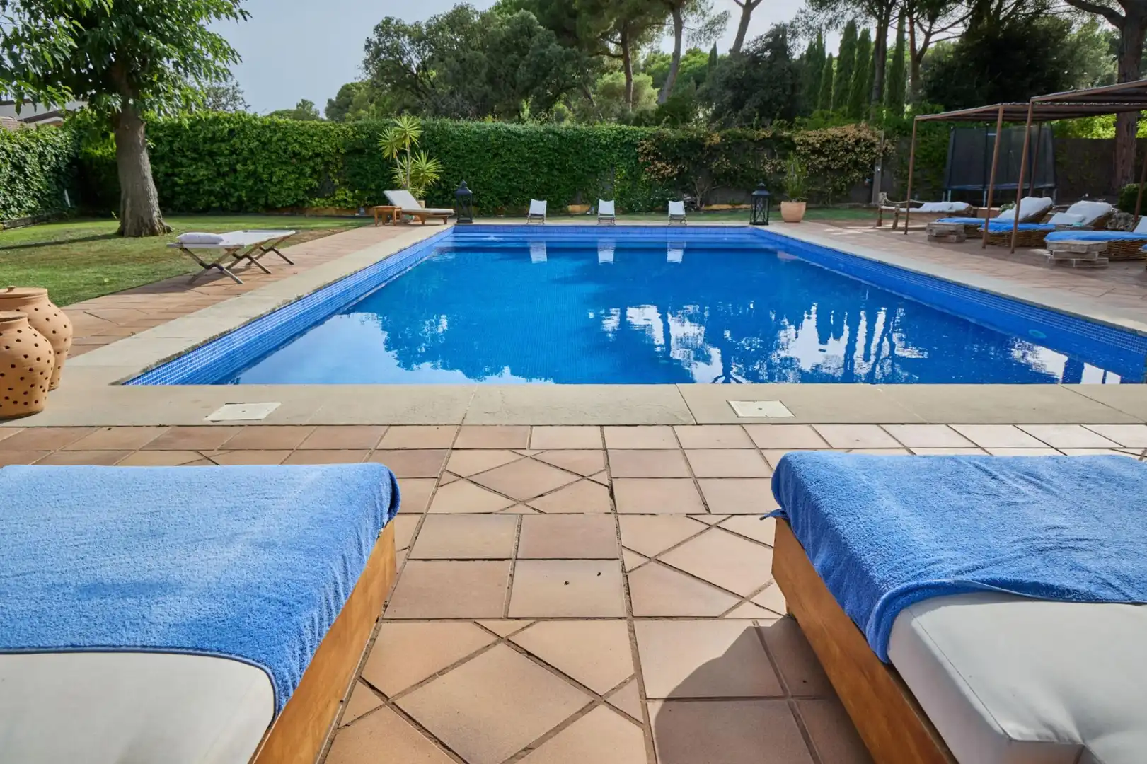 Piscina de Casa o xalet en venda en Sant Andreu de Llavaneres amb Calefacció, Jardí privat i Terrassa