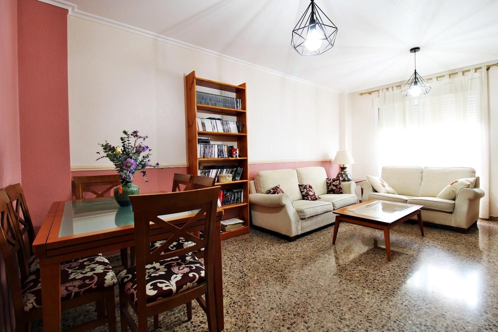 Living room of Flat for sale in Elche / Elx  with Air Conditioner, Terrace and Balcony