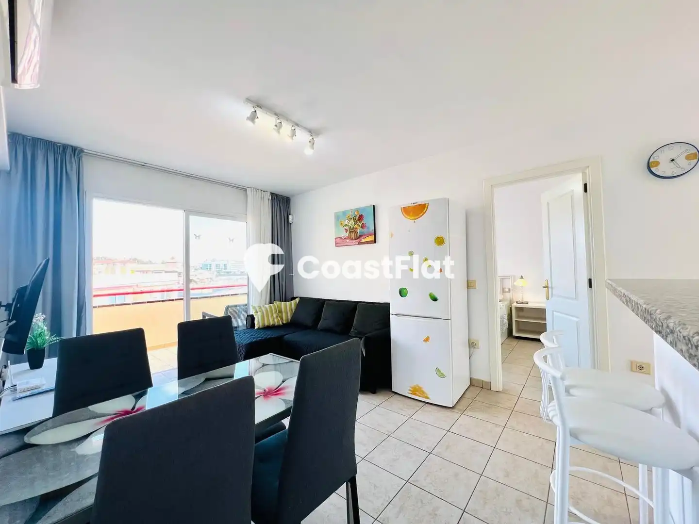 Sala de estar de Apartamento en venta en Santiago del Teide con Aire acondicionado, Calefacción y Terraza
