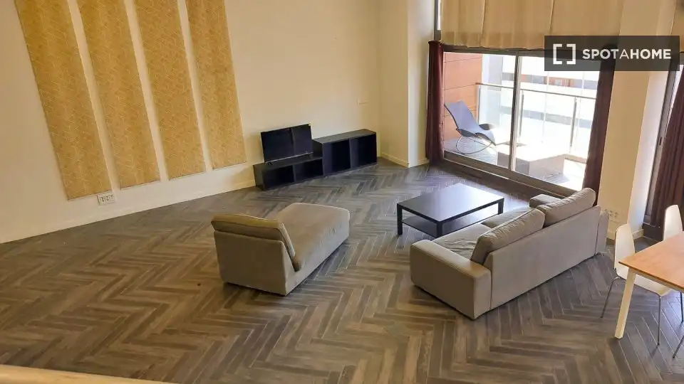 Living room of Flat for rent in Xirivella  with Air Conditioner, Heating and Furnished