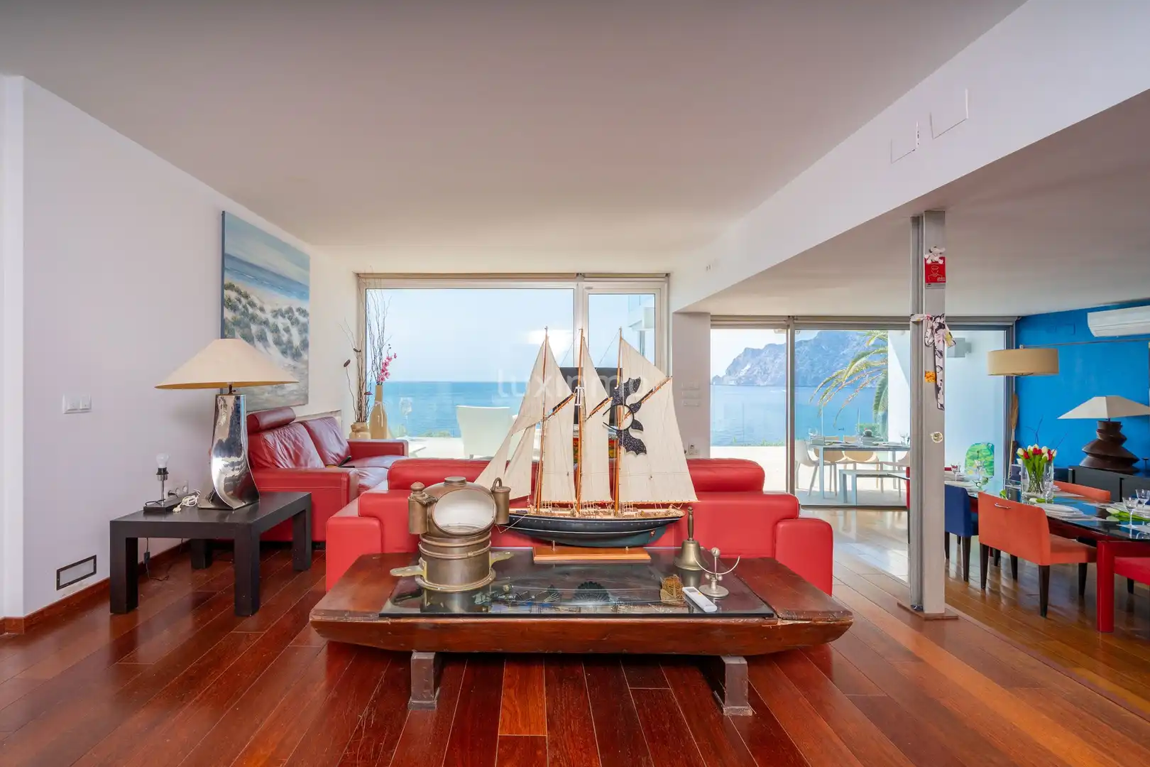 Sala de estar de Casa adosada en venta en Benissa con Aire acondicionado, Calefacción y Terraza