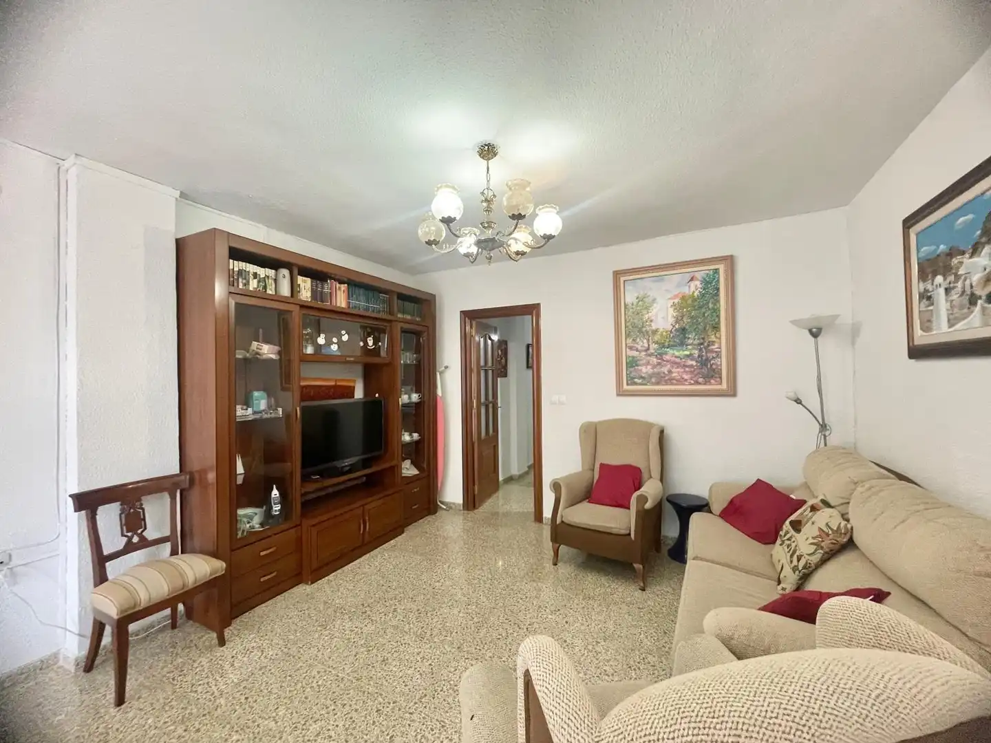 Living room of Flat for rent in Granada  with Furnished and Balcony