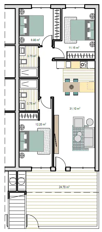 Apartament amb piscina en venda a Roldán, imagen 21