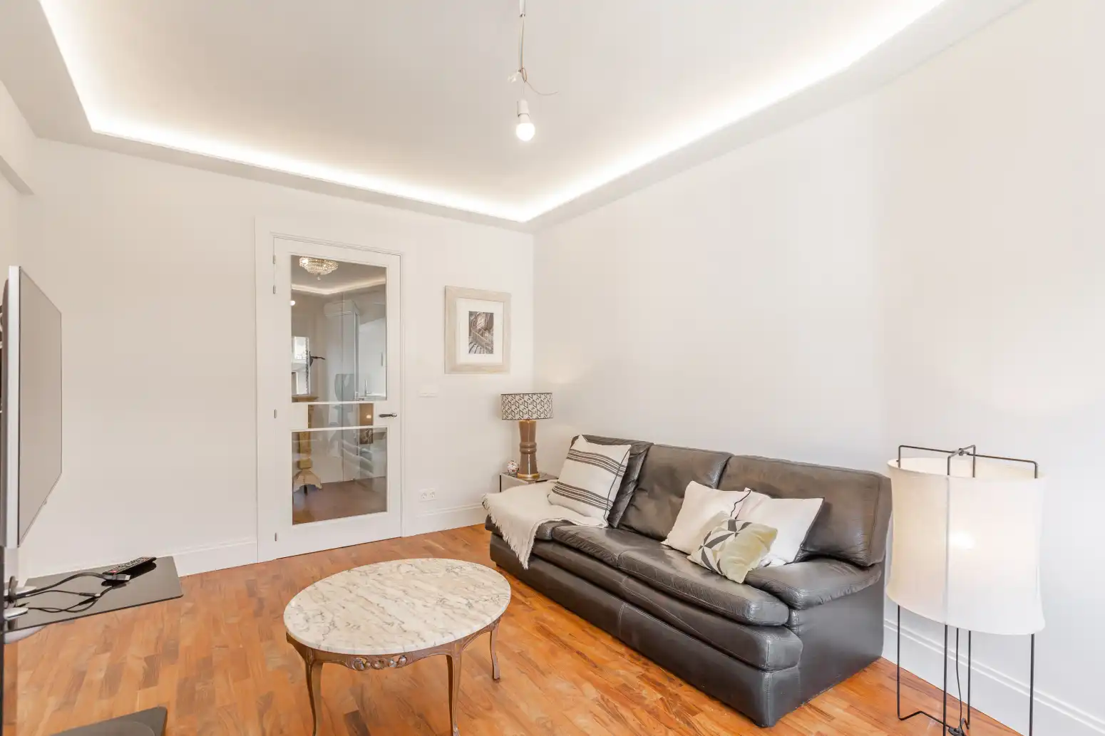Sala de estar de Piso de alquiler en  Pamplona / Iruña con Aire acondicionado, Calefacción y Terraza