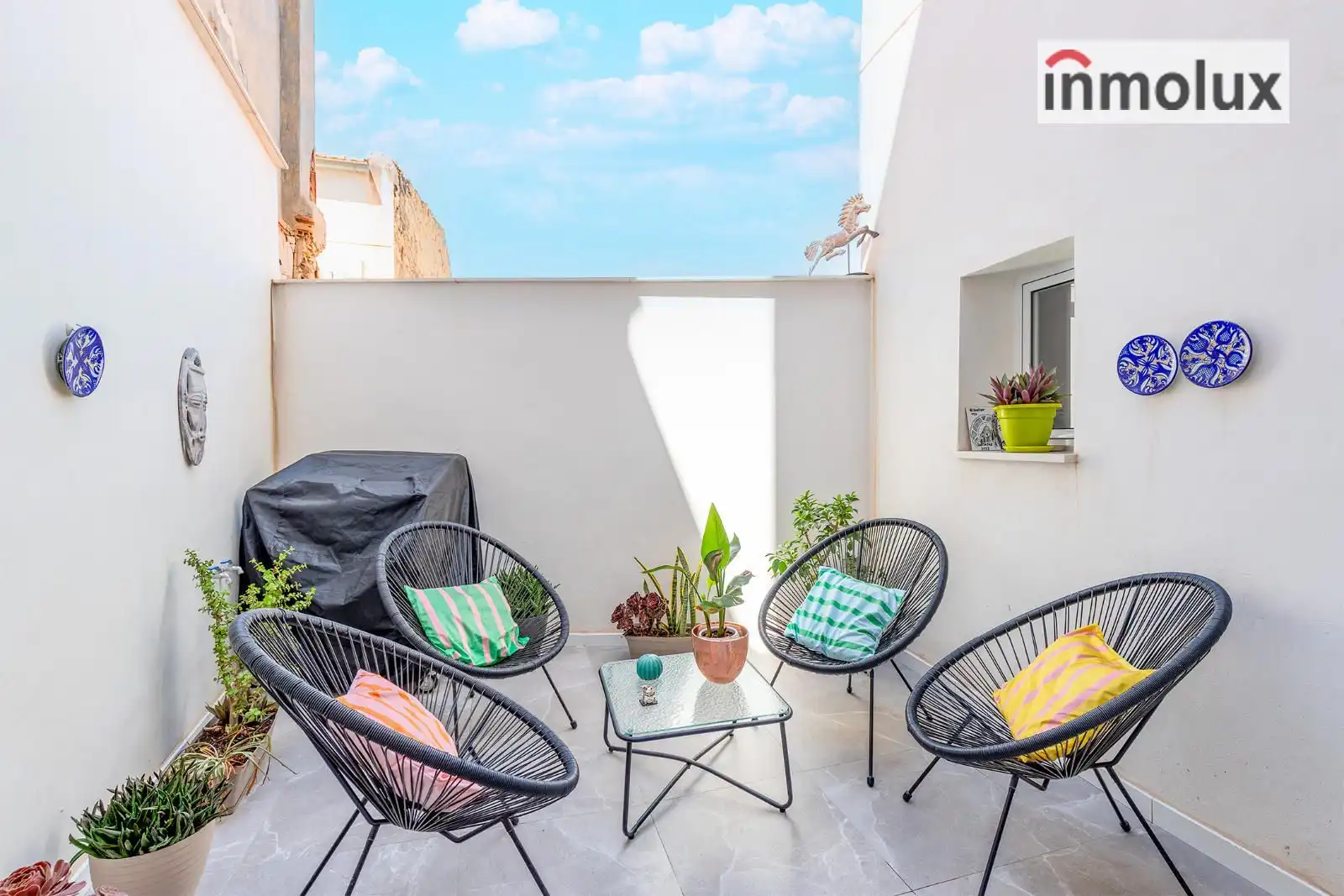 Terraza de Casa adosada en venta en Alicante / Alacant con Aire acondicionado, Calefacción y Terraza