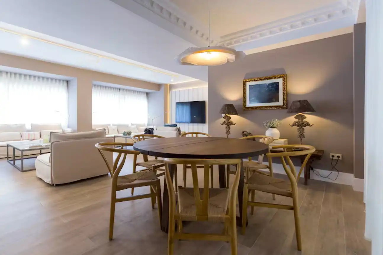 Menjador de Apartament de lloguer en Alicante / Alacant amb Aire condicionat, Calefacció i Parquet
