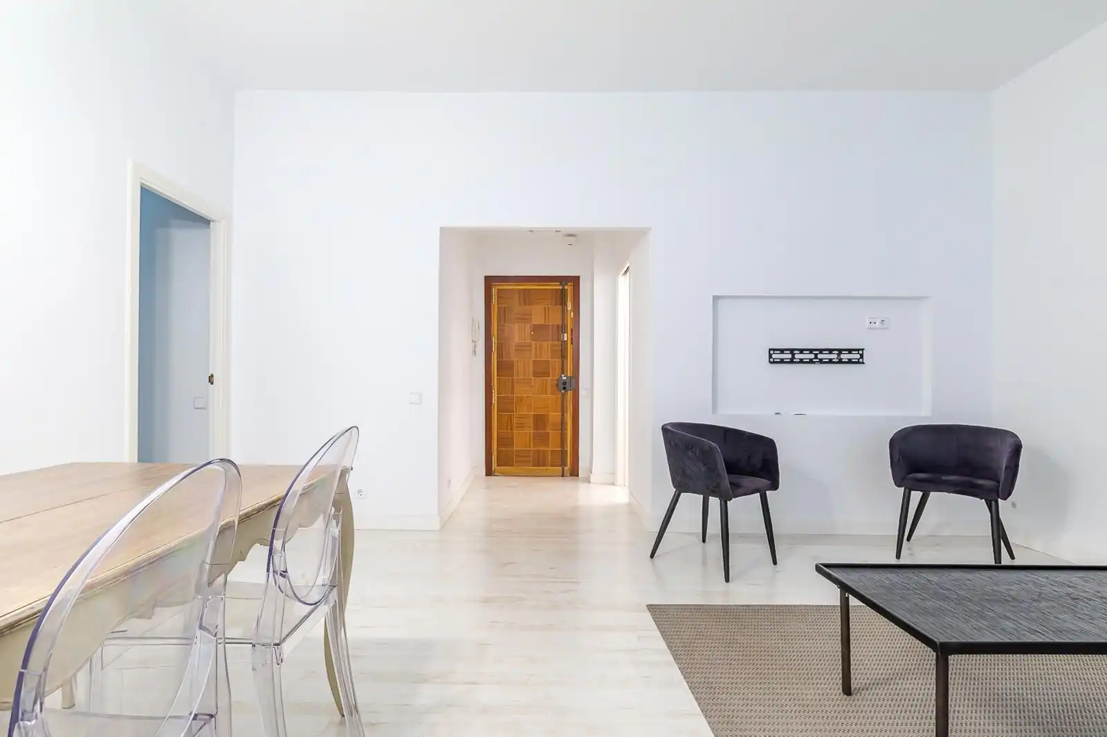 Dining room of Flat for rent in Madrid  with Furnished and Community pool