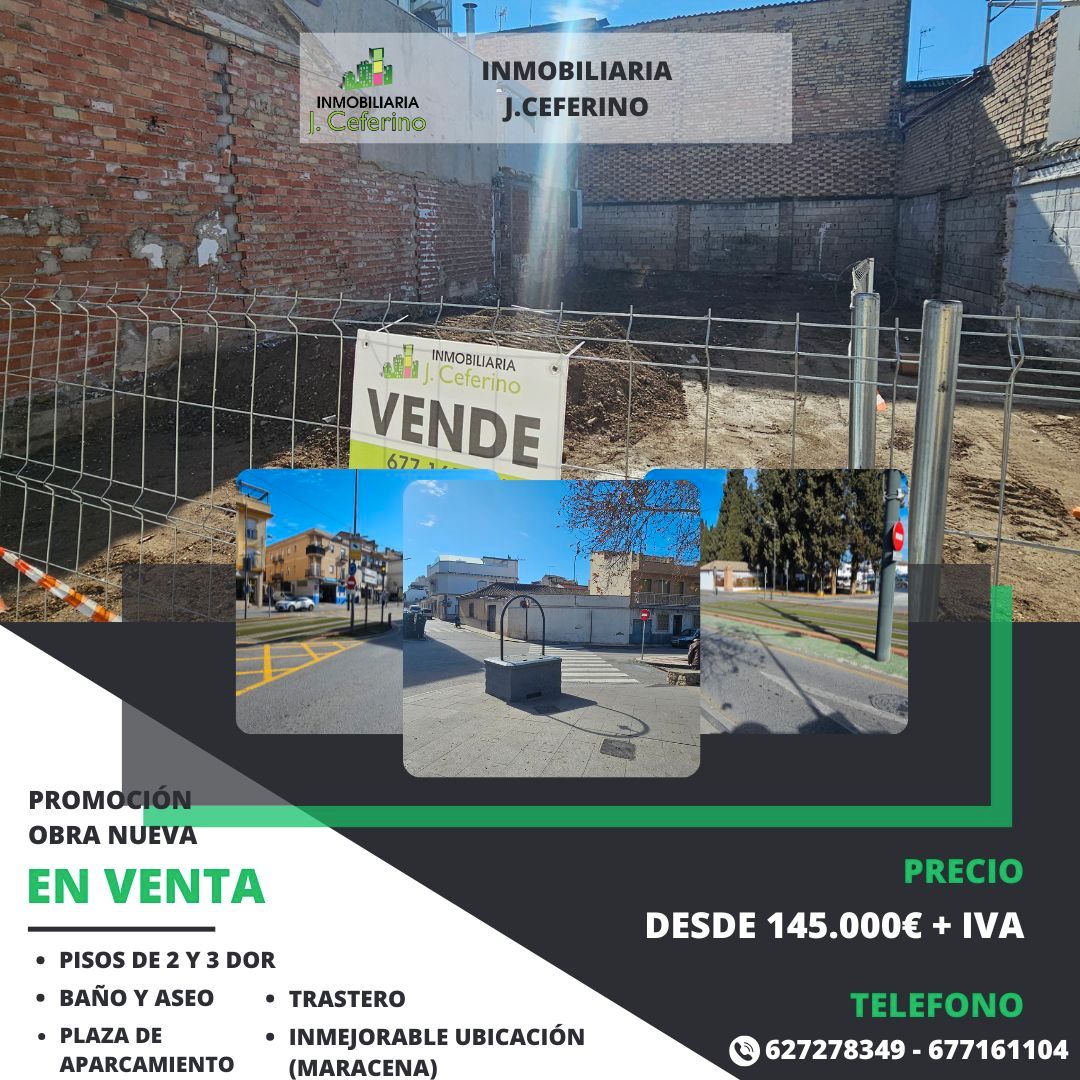 Vista exterior de Àtic en venda en Maracena amb Aire condicionat i Terrassa
