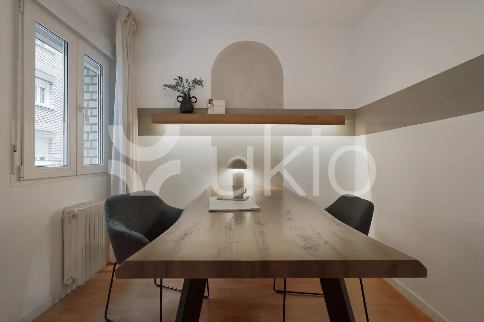 Menjador de Apartament de lloguer en Madrid amb Aire condicionat, Calefacció i Terrassa