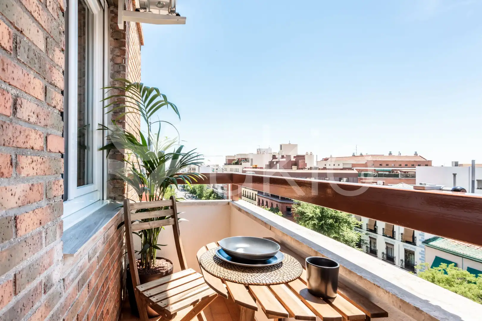Terrassa de Apartament de lloguer en Madrid amb Aire condicionat, Calefacció i Moblat
