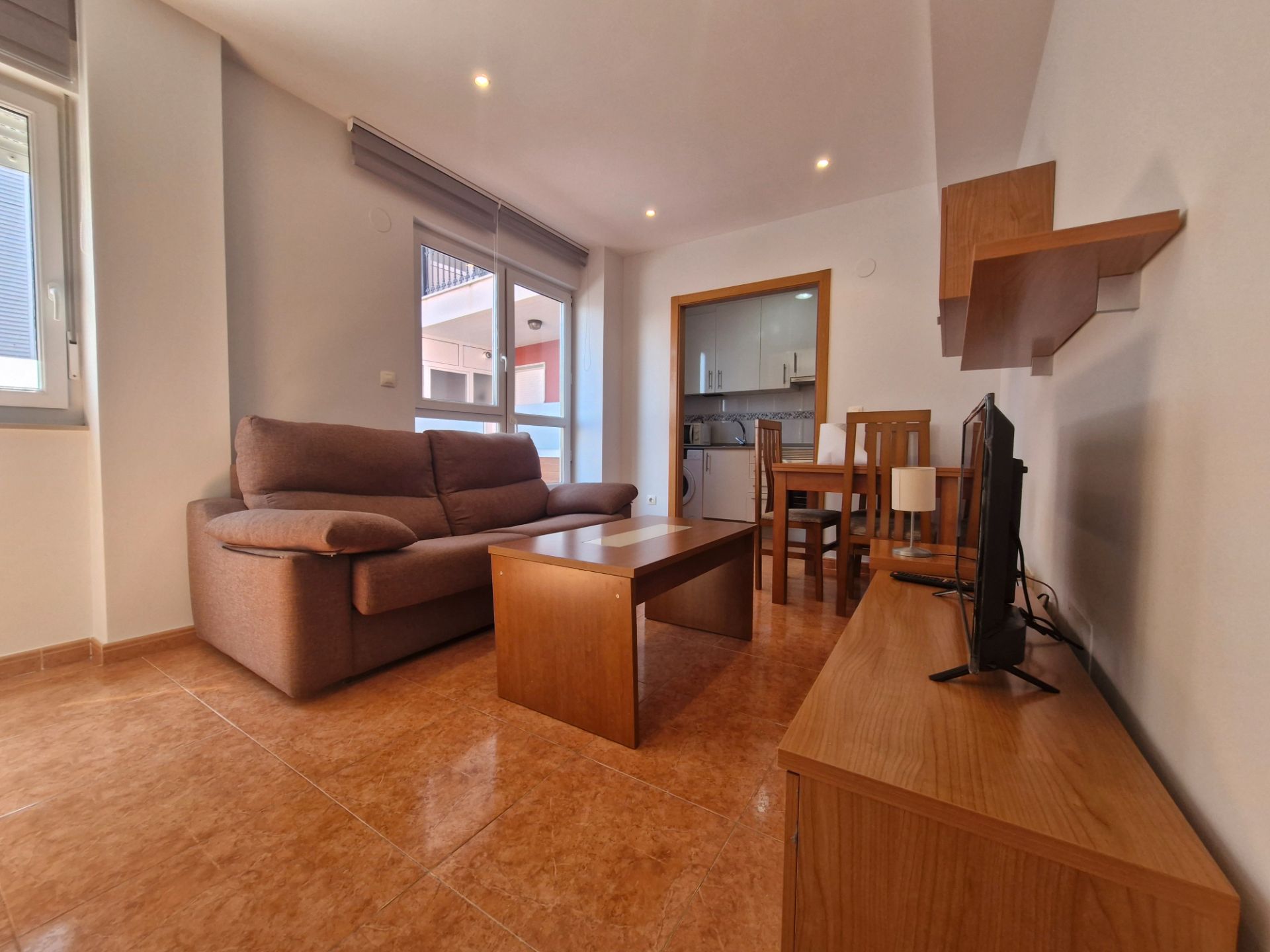 Living room of Flat for sale in Foz  with Heating, Terrace and Storage room