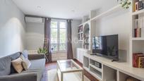 Sala d'estar de Apartament en venda en  Barcelona Capital amb Aire condicionat, Calefacció i Parquet