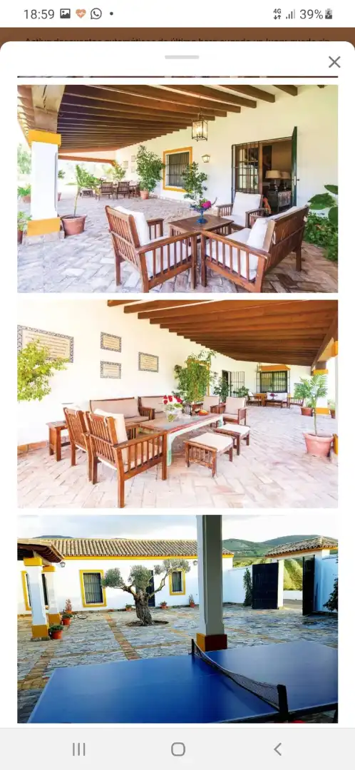 Terrassa de Finca rústica en venda en Puerto Serrano amb Aire condicionat, Calefacció i Jardí privat