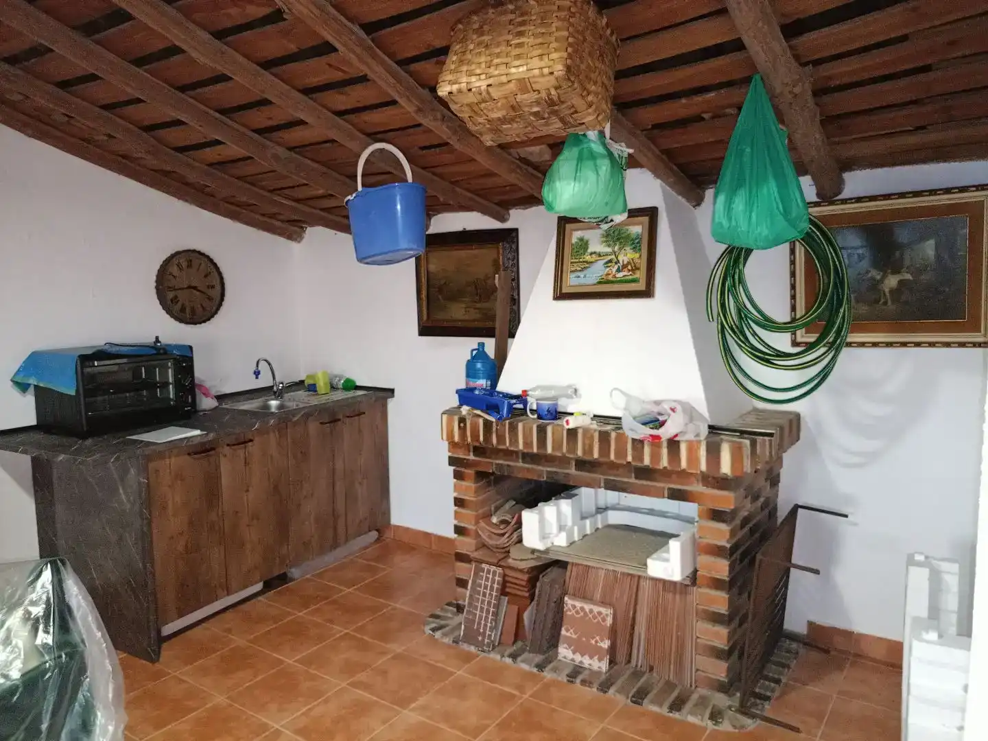 Cocina de Casa adosada en venta en Valdeobispo con Trastero y Amueblado