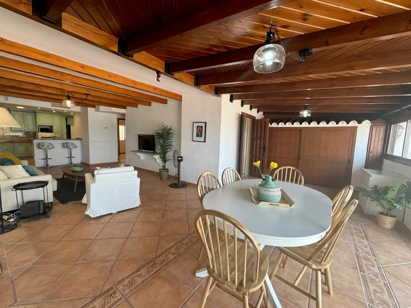 Dining room of Apartments for rent in Marbella  with Air Conditioner, Terrace and Furnished