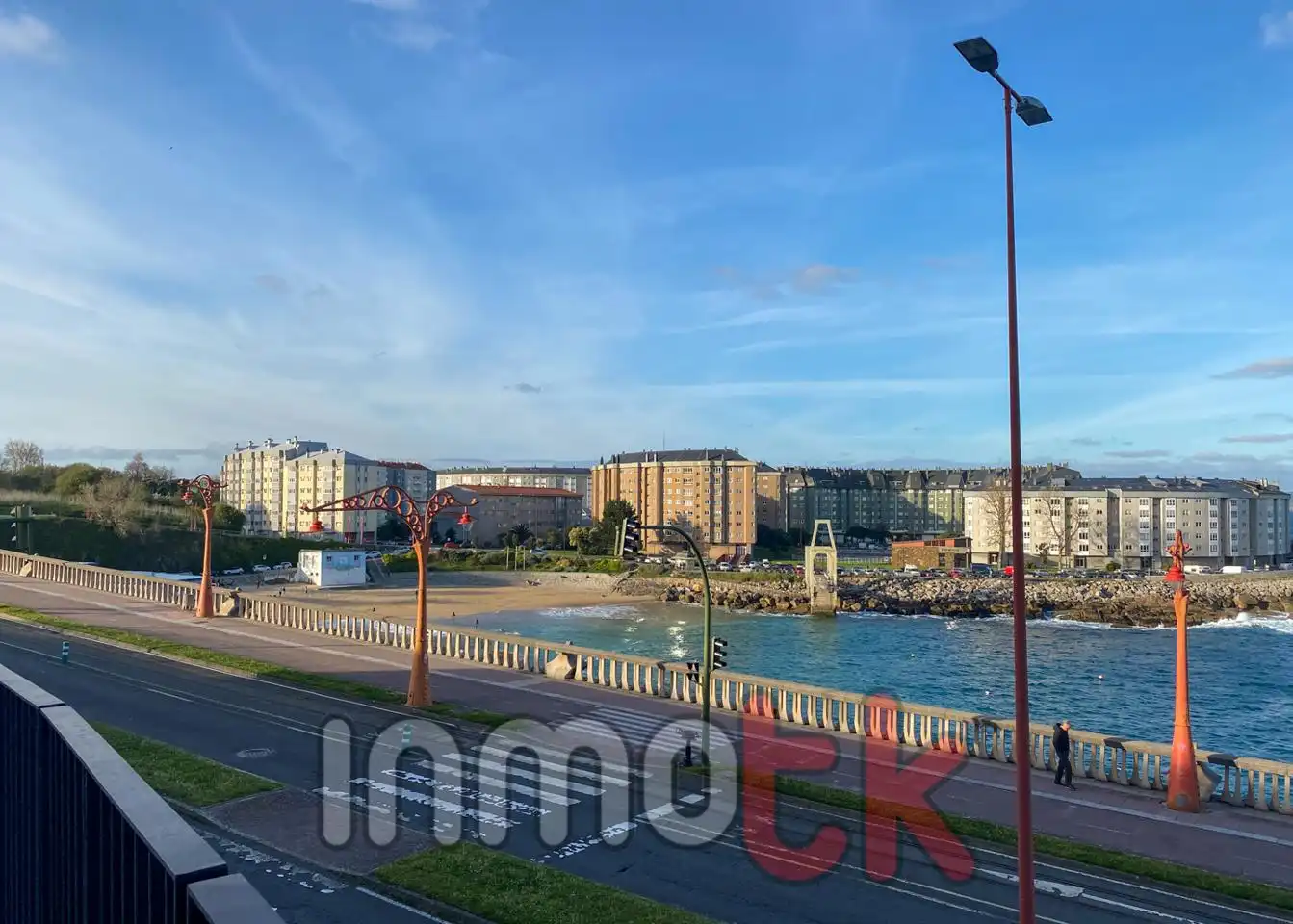 Exterior view of Flat for rent in A Coruña Capital   with Heating, Parquet flooring and Furnished