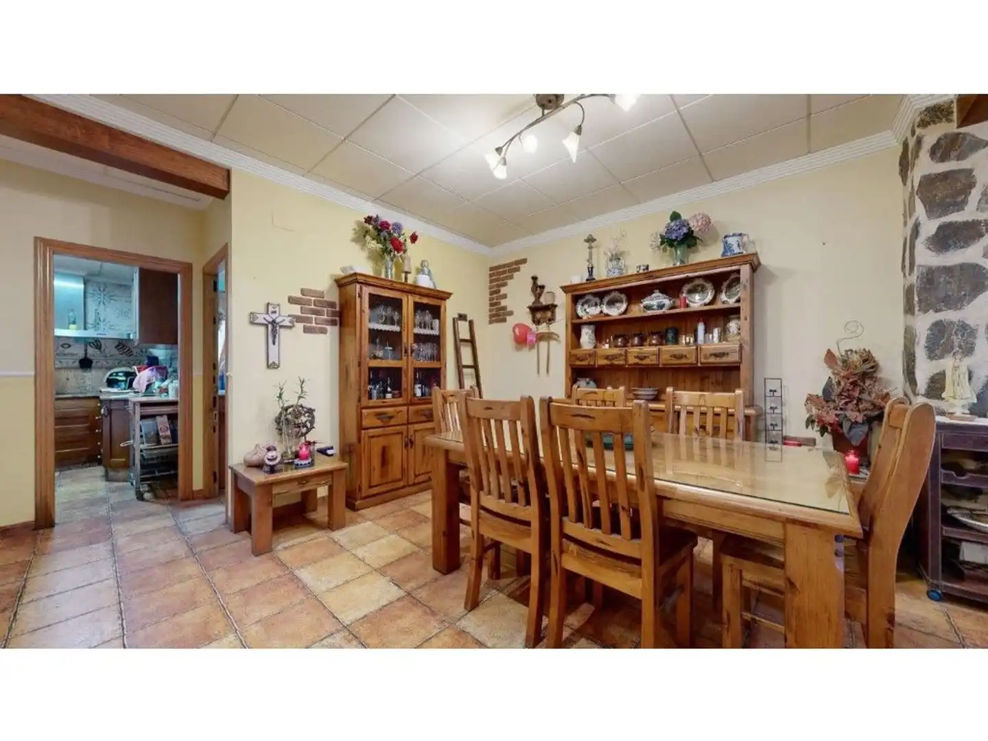 Dining room of Flat for sale in La Pobla del Duc  with Air Conditioner, Heating and Terrace