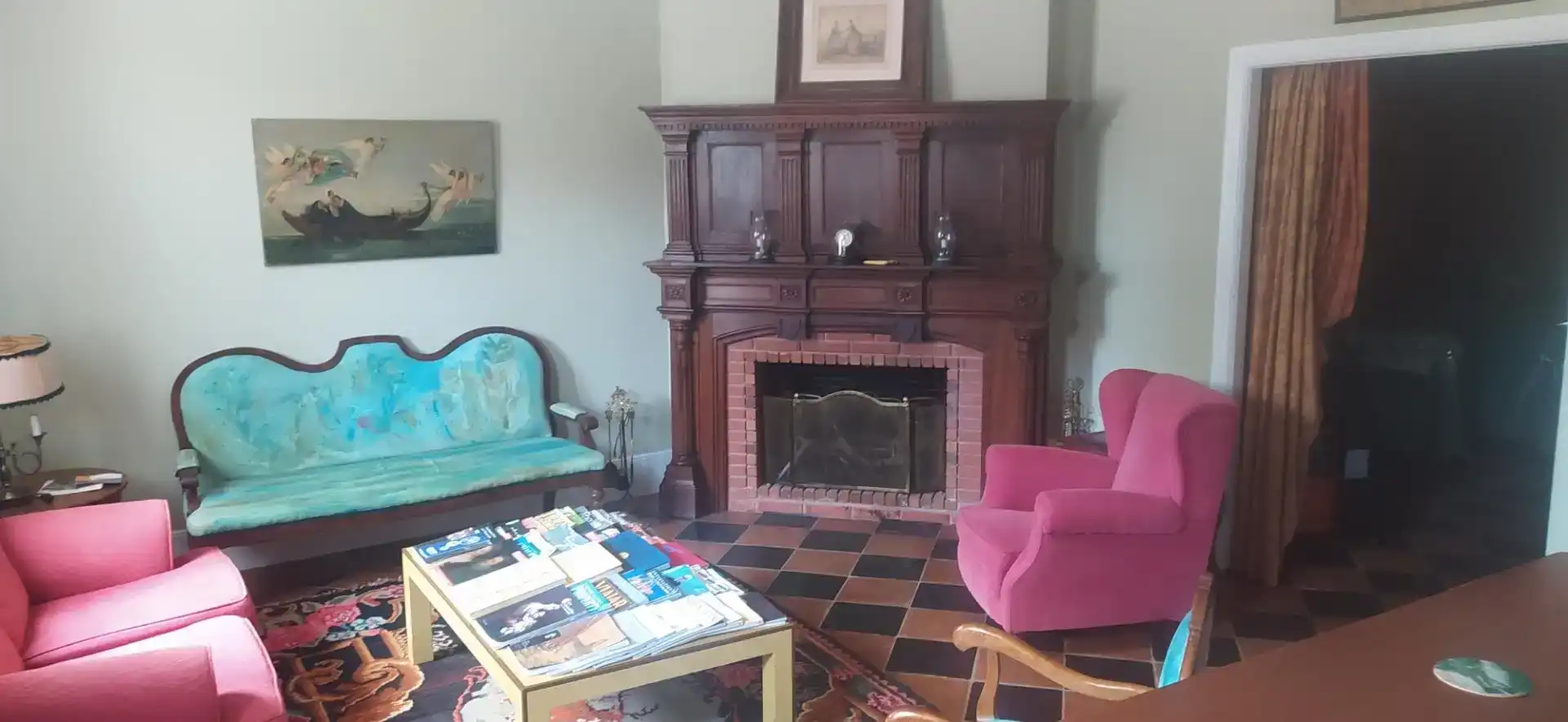 Sala d'estar de Finca rústica en venda en Viloria de Rioja amb Aire condicionat, Jardí privat i Parquet