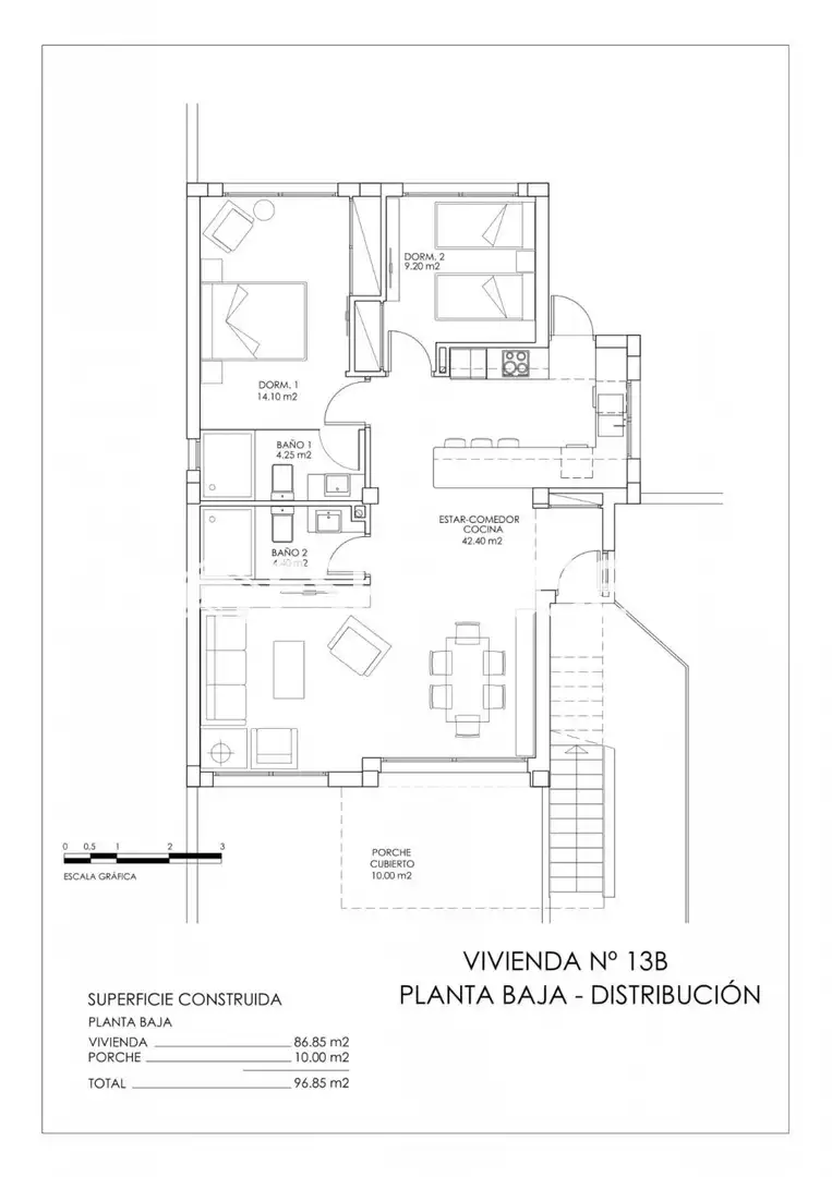 Bungalow amb terrassa en venda a San Miguel de Salinas, imagen 49