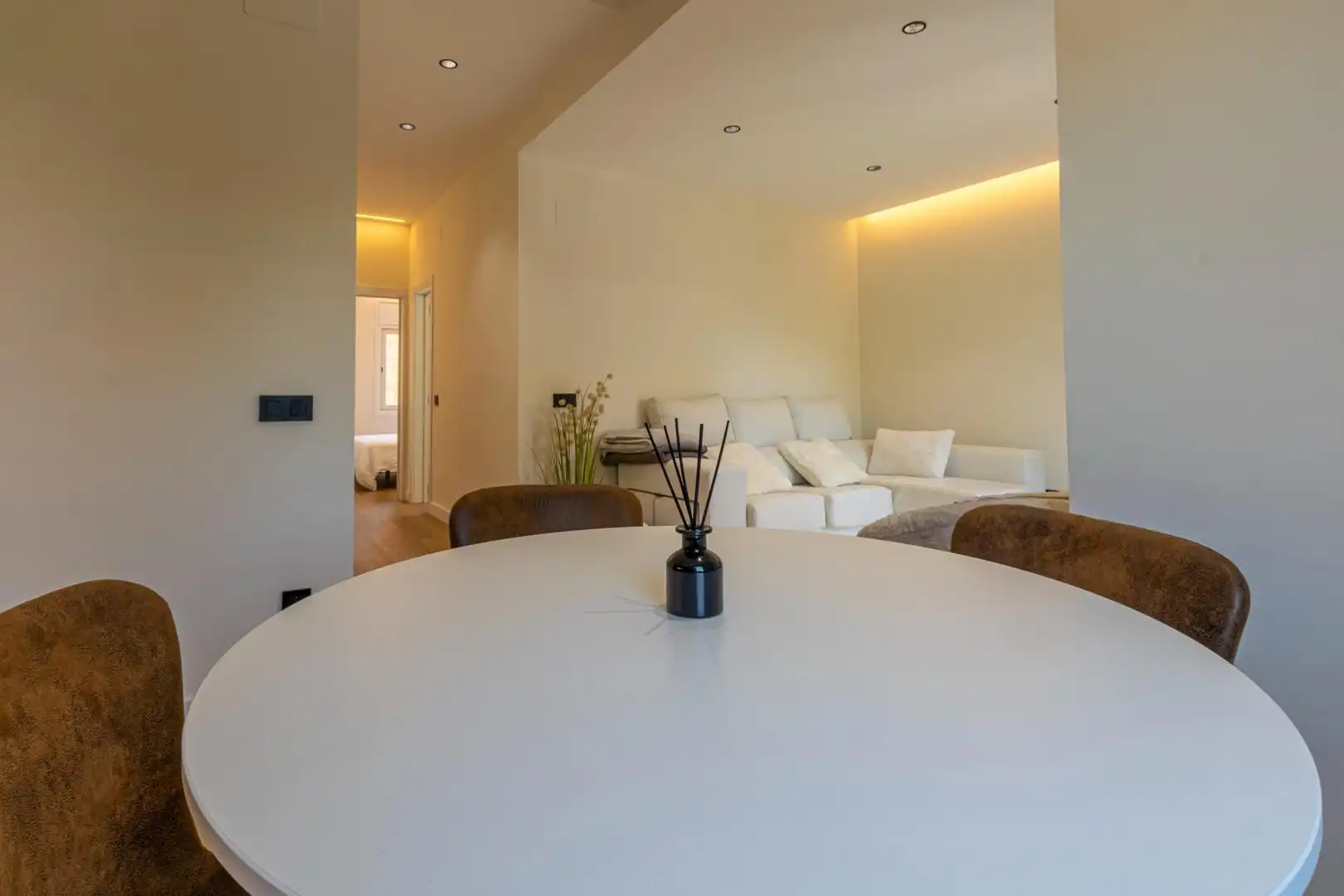 Living room of Flat for sale in Sant Pere de Ribes  with Air Conditioner, Parquet flooring and Terrace