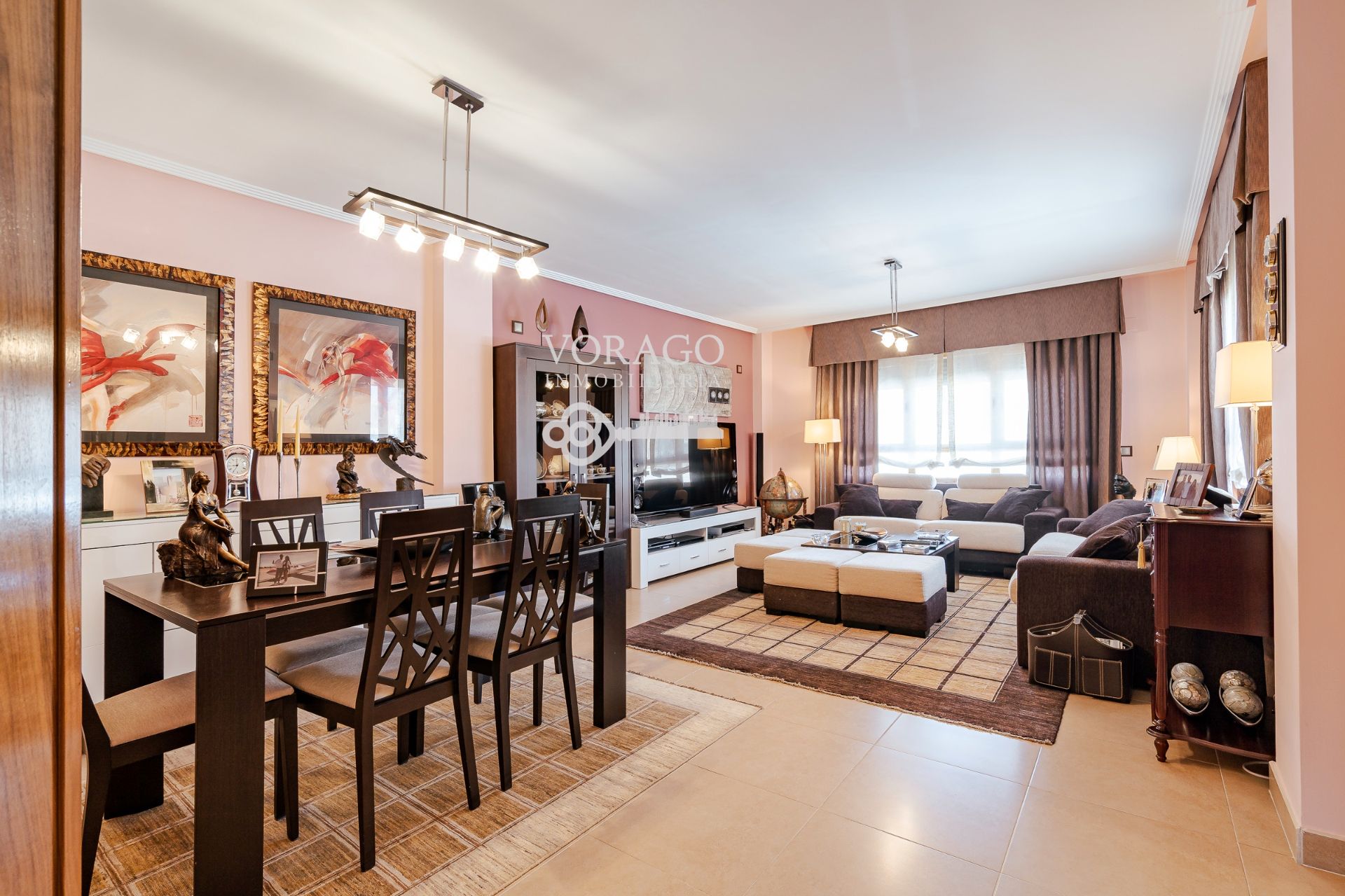 Sala de estar de Casa adosada en venta en Meco con Aire acondicionado y Piscina