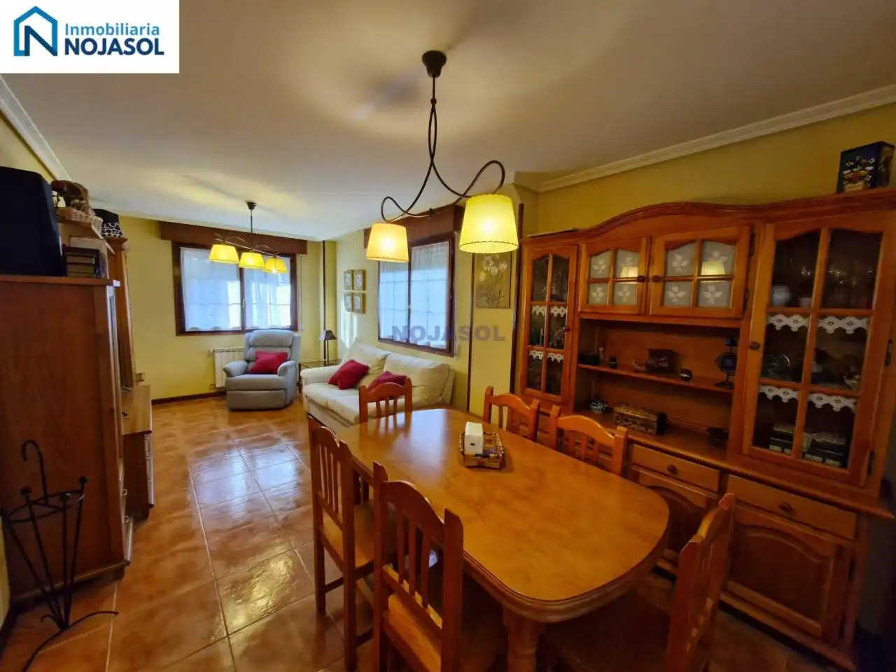 Wohnzimmer von Einfamilien-Reihenhaus zum Verkauf in Argoños  mit Heizung, Privatgarten und Terrasse