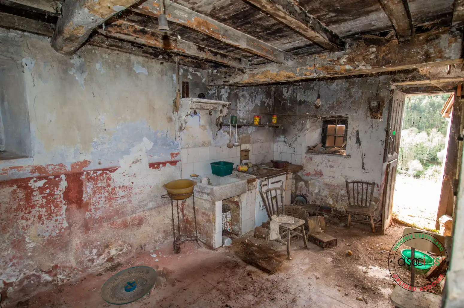 Cocina de Casa adosada en venta en Colunga con Parquet y Terraza