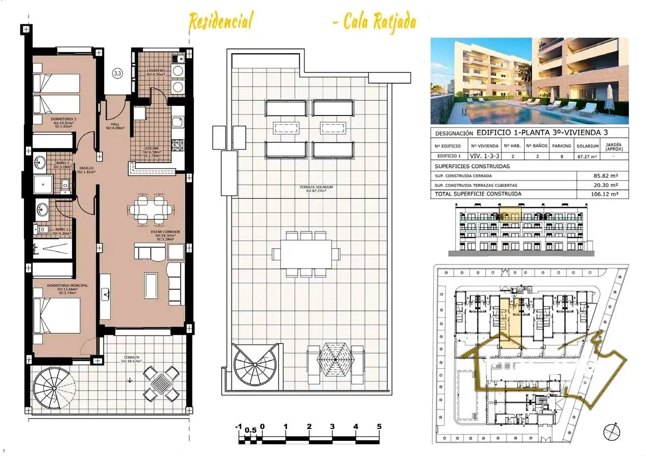 Flat for sale in Capdepera  with Air Conditioner, Private garden and Storage room