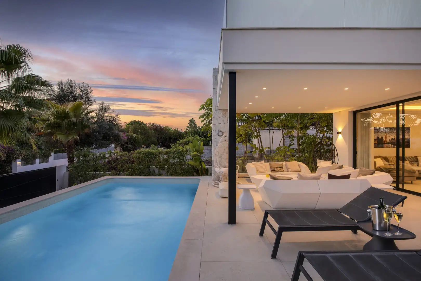 Terraza de Casa o chalet en venta en Marbella con Aire acondicionado, Jardín privado y Terraza