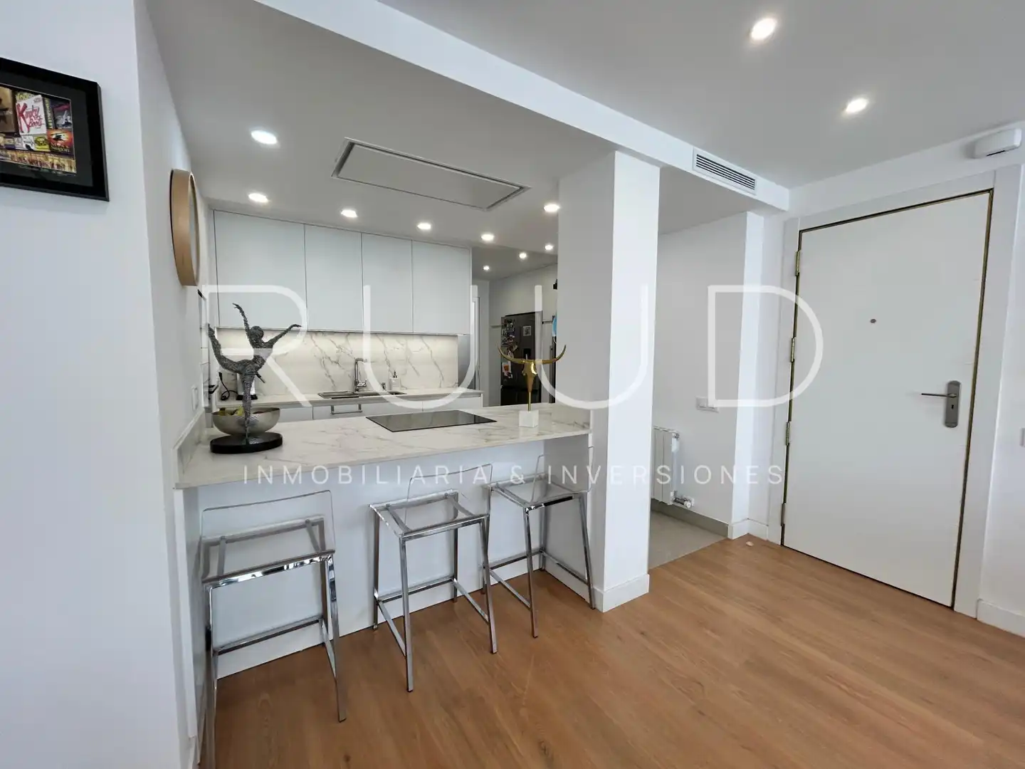 Cocina de Piso de alquiler en Barcelona con Aire acondicionado, Calefacción y Parquet
