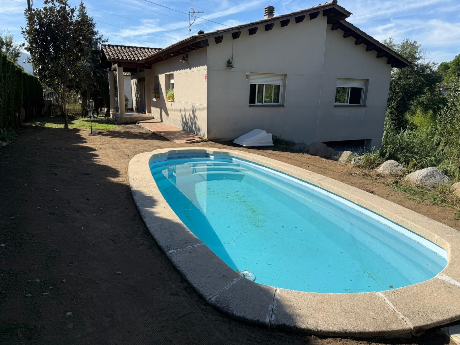 Swimming pool of House or chalet for sale in Riells i Viabrea  with Heating, Private garden and Storage room